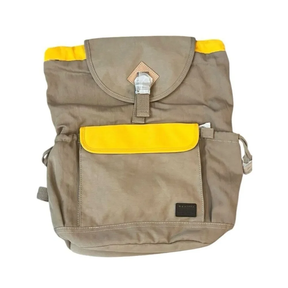Pacific Mason Large Lieu Camel Butterscotch Travel Hiking Canvas Backpack NWT